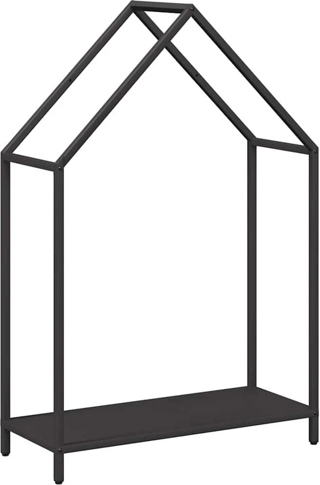 Malkų lentyna, juoda, 60x25x90 cm, šaltai valcuotas plienas