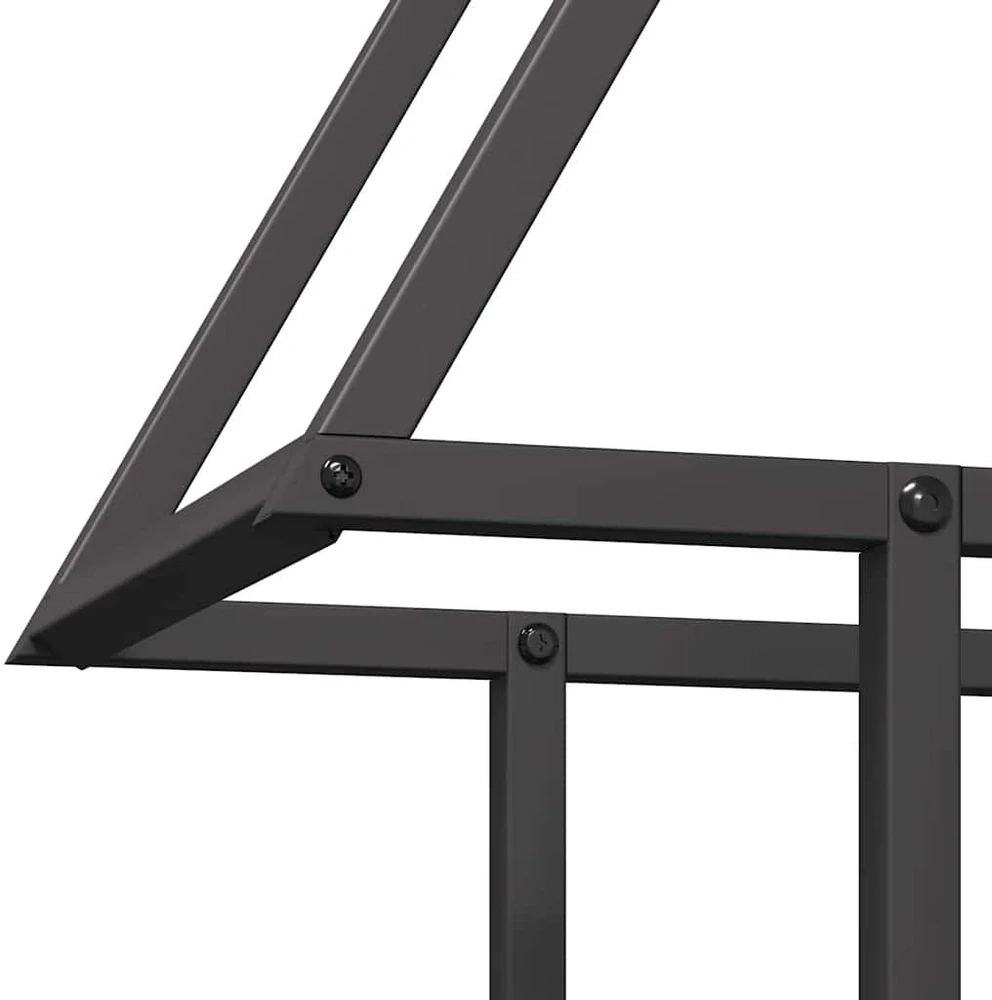 Malkų lentyna, juoda, 50x25x60 cm, šaltai valcuotas plienas