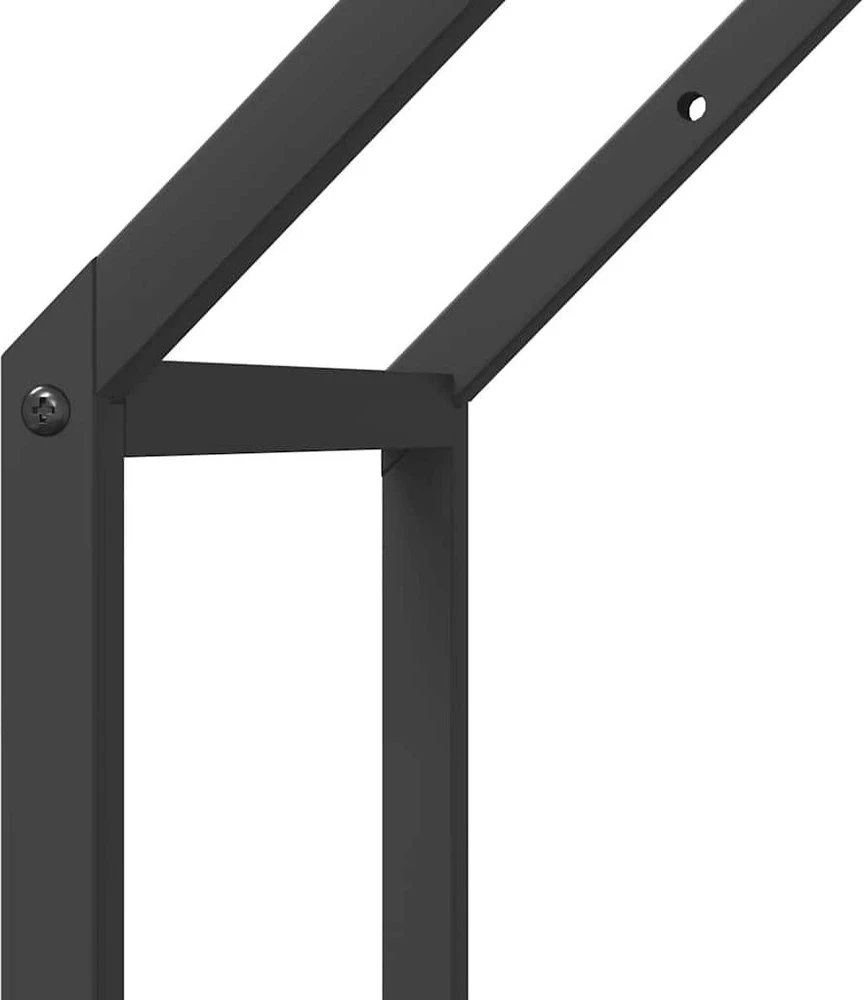 Malkų lentyna, juoda, 40x25x90 cm, šaltai valcuotas plienas
