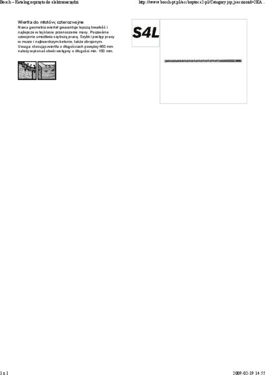 Bosch SDS-plus-5 grąžtas (S4L) 11 x 200 x 265 mm,1 vnt.