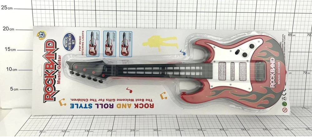 Dromader Gitara na blistrze na baterie 976081 60819