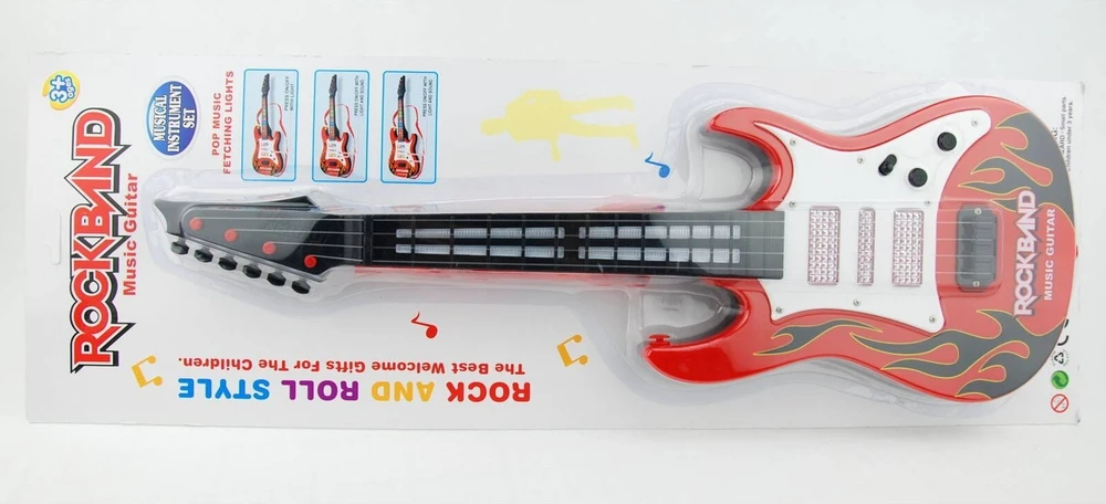 Dromader Gitara na blistrze na baterie 976081 60819