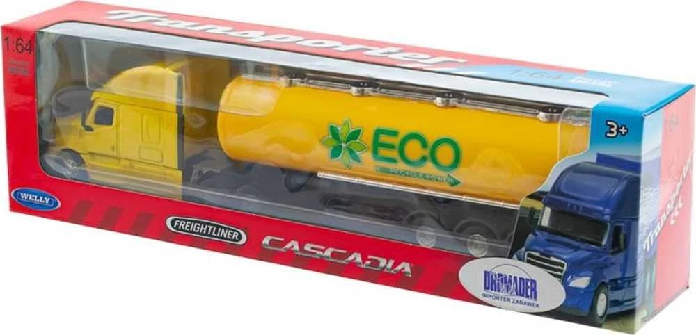 Carm Modeliukas 1:64, CASCADIA Freightleiner, tanker, geltonos spalvos