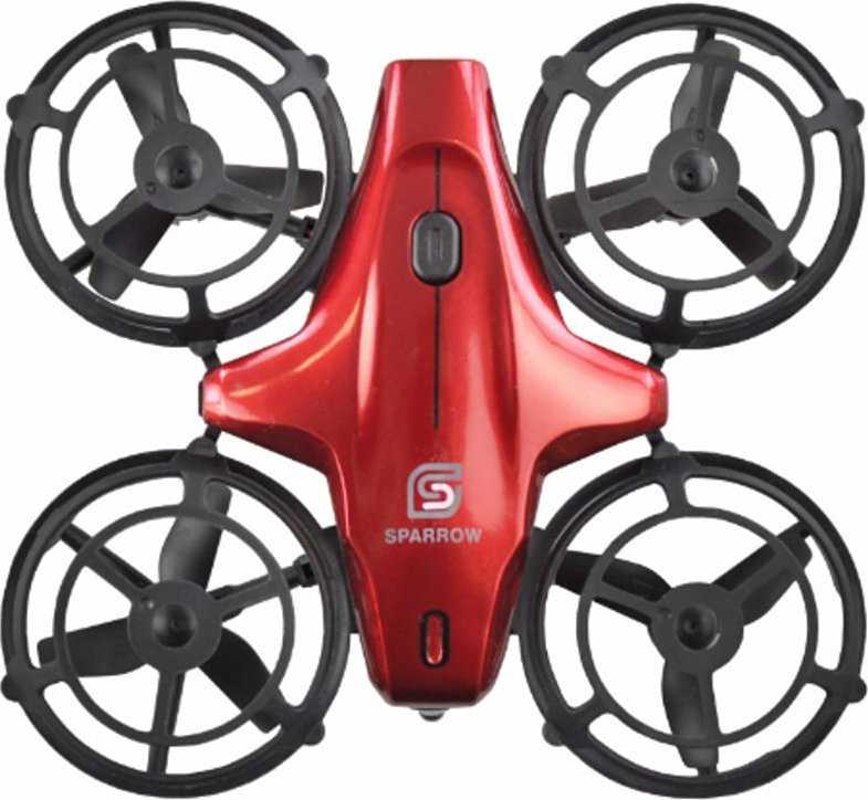 Carruzzo Amewi 25324 skraidyklė su kamera Mini dronas 300 mAh Juoda, Raudona
