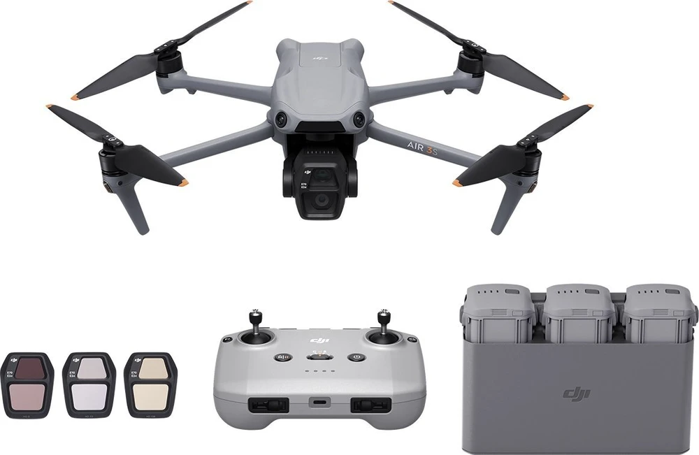 Dronas DJI Air 3S Fly More Combo  (Su DJI RC-N3 valdymo pultu)