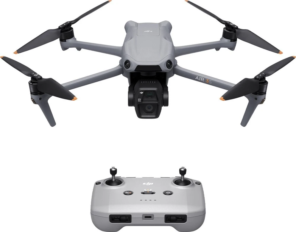 Dronas su valdikliu DJI Air 3S DJI RC-N3