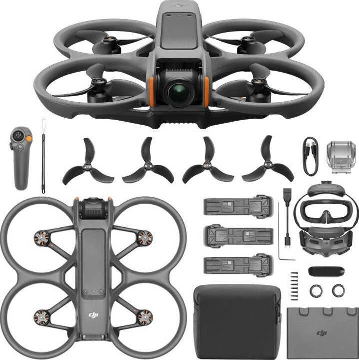 DJI Avata 2 Fly More Combo dronas (trys baterijos)