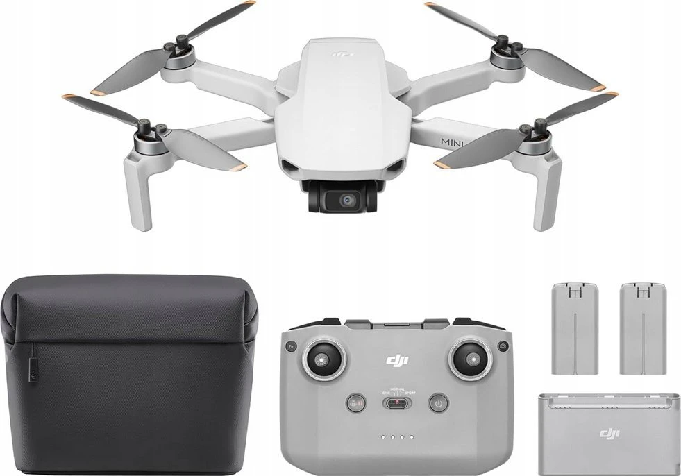 Dronas  DJI Mini 4K Fly More Combo su DJI  RC-N1C valdymo pultu