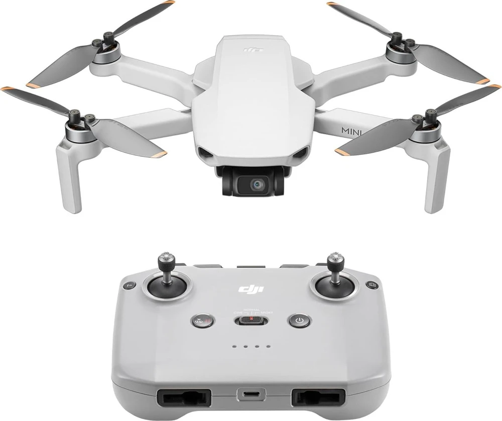 Dronas DJI Mini 4K su RC-N1C valdymo pultu