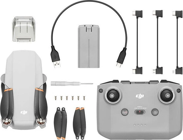 Dronas DJI Mini 4K su RC-N1C valdymo pultu