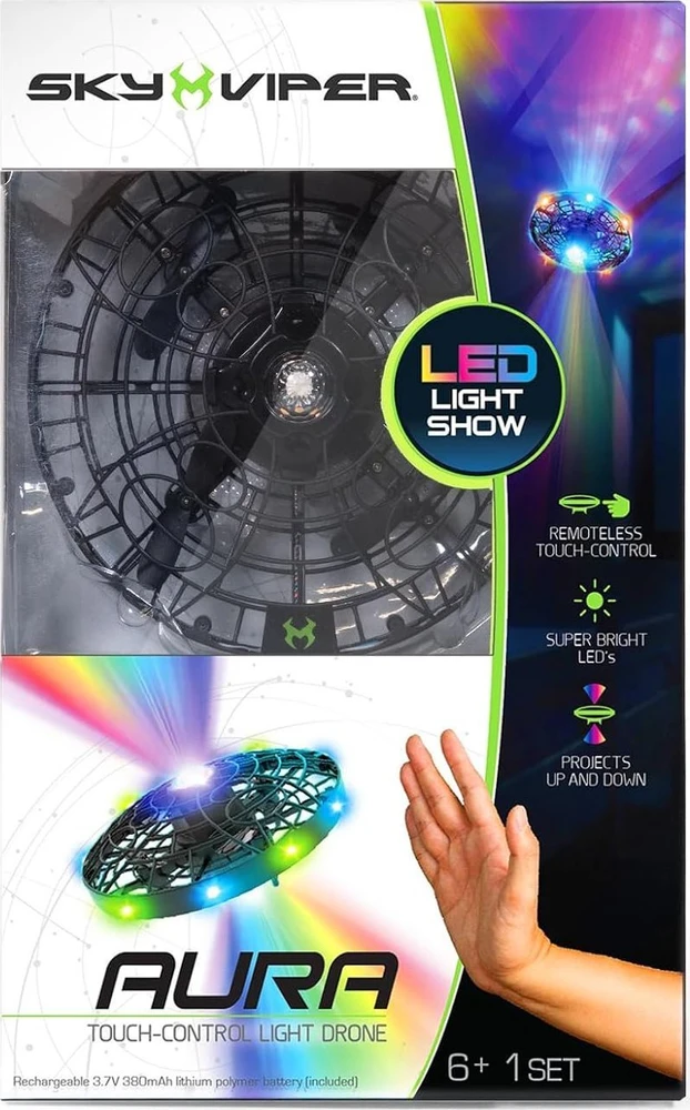 „Sky Viper“ – „Aura Force“ dronas su LED lemputėmis (20331)