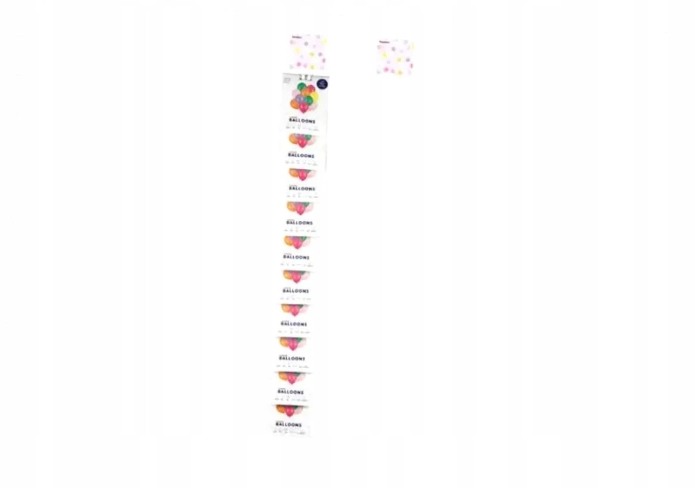 Dru Max PartyDeco Ekranas kaklaraištis 10 kabliukų balta 1075mm 57654