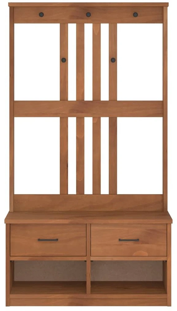 salės medis "SANDNES" 87x40x159,5 pušies masyvo