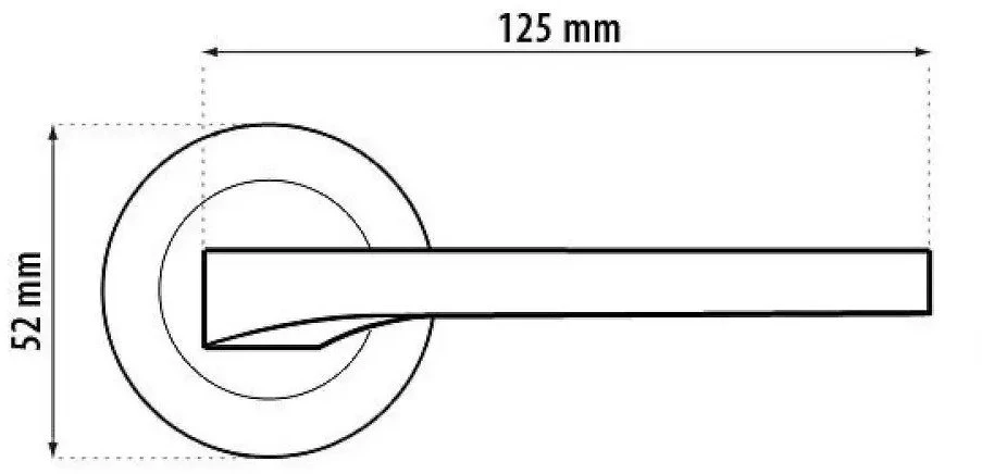 Vidaus durų rankena Metal-Bud Febe, nikelis