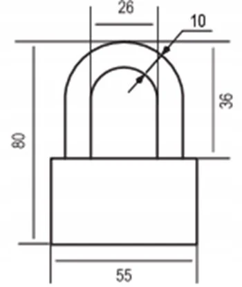 Aspect Pakabinama spyna ZN-S-55-A, juoda, 38 mm