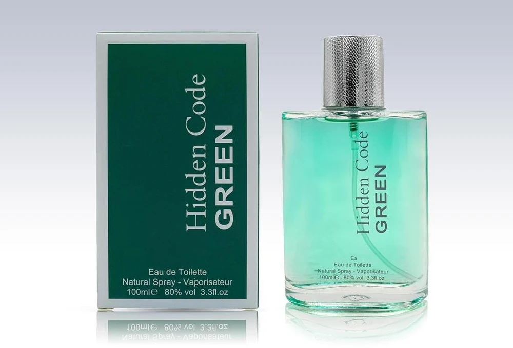 Fine Perfumery Hidden Code Žalias EDT tualetinis vanduo vyrams, 100 ml