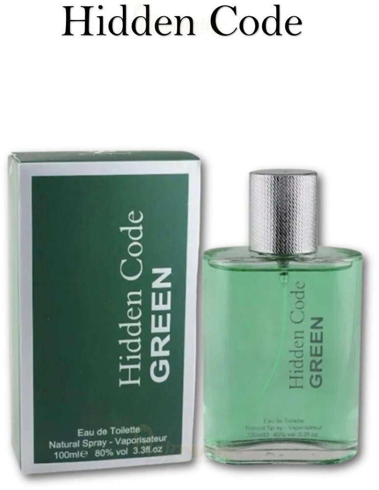 Fine Perfumery Hidden Code Žalias EDT tualetinis vanduo vyrams, 100 ml