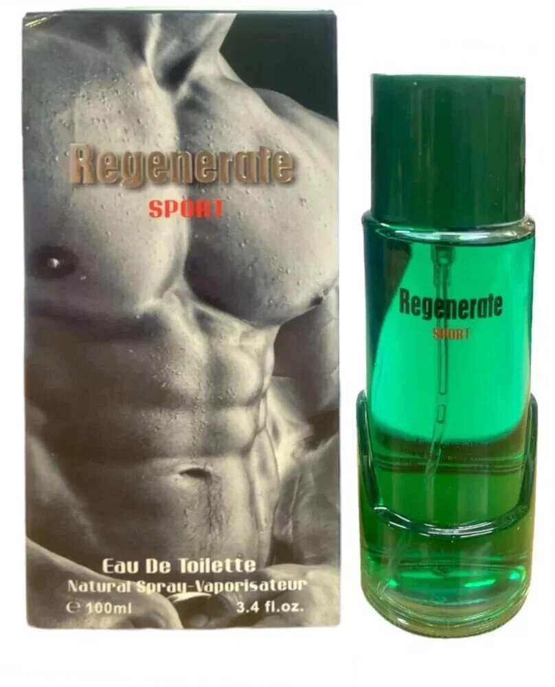 Fine Perfumery Regenerate Sport Žalias EDT tualetinis vanduo vyrams, 100 ml