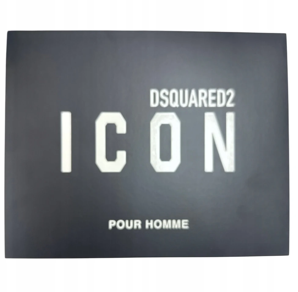 „Dsquared2“ rinkinys „Dsquared 2“: „Icon“ vyriškas kvapusis vanduo, 100 ml + „Icon“ dušo želė visiems odos tipams, 100 ml + „Icon“ drėkinamasis balzamas po skutimosi, 100 ml
