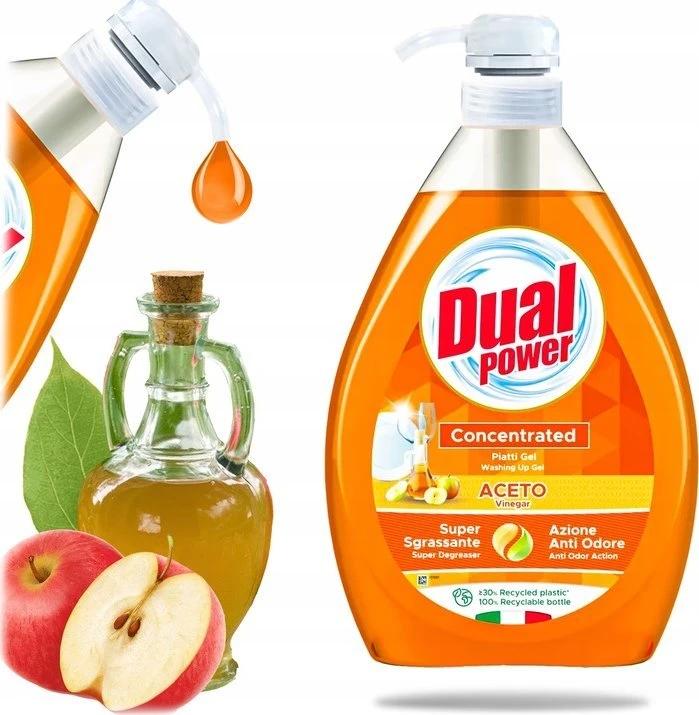 None Koncentruotas indų ploviklis DUAL Power Vinegar, 1000 ml
