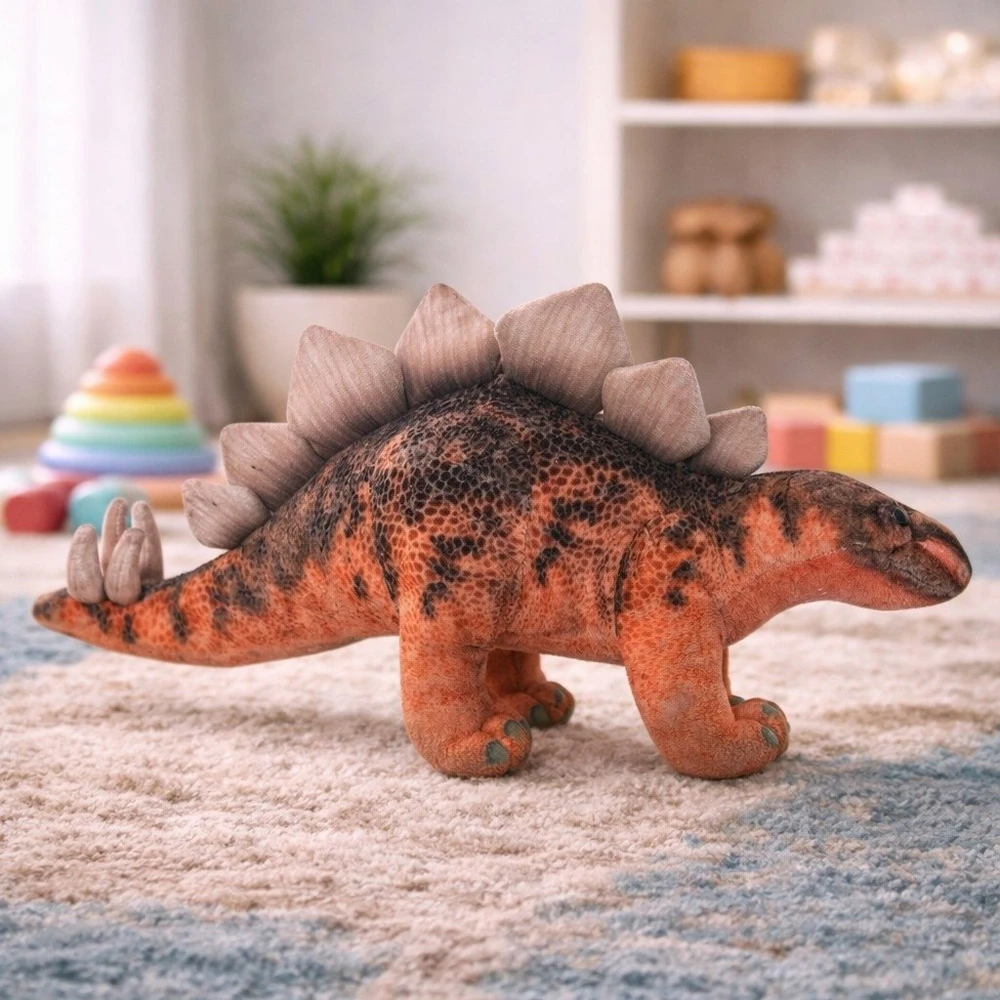 Dubi Pliušinis žaislas - stegozauras, 35 cm aprašymas - Prekės nuotrauka