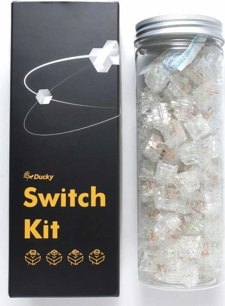 Klaviatūra Ducky Kailh Y Jellyfish Switches, mechaniniai, 5-Pin, linear, MX-Stem, 50 g – 110 vnt