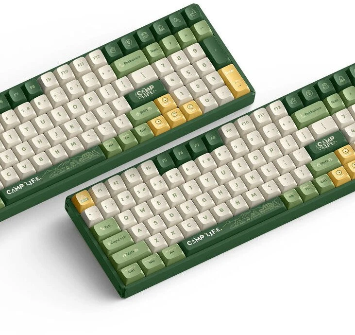 IQUNIX F97 Camping belaidė žaidimų klaviatūra, RGB – MX-Brown-Switches US išdėstymas
