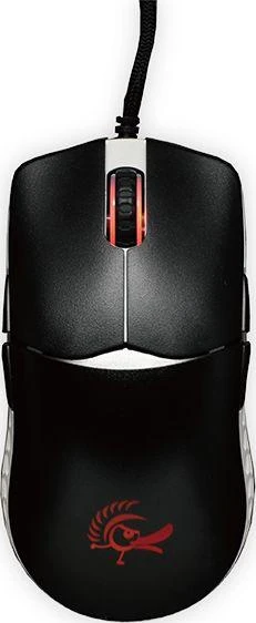 Ducky Feather Black & White pelė žaidimams su Huano Switch