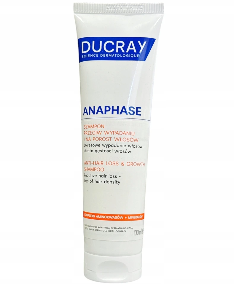 Ducray Anaphase biotino plaukų šampūnas nuo plaukų slinkimo, 100 ml