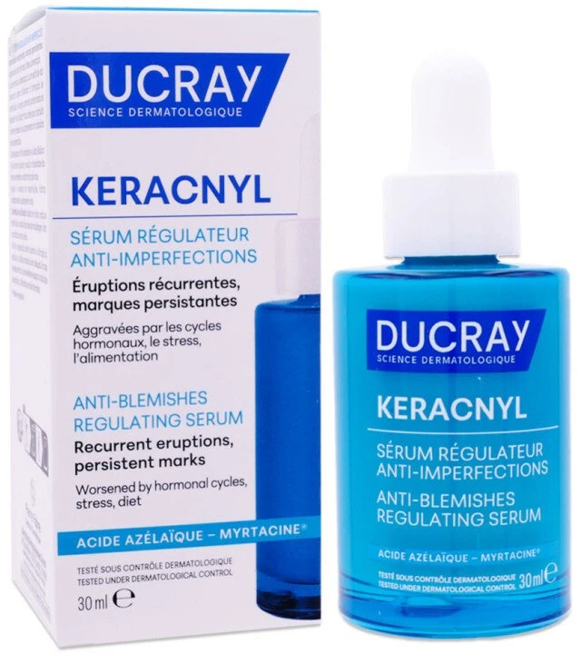 „Ducray Keracnyl Anti-Imperfections“ dieninis veido serumas, 30 ml