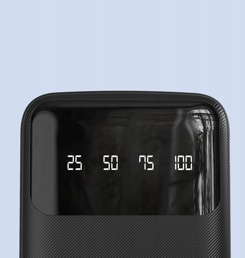 Dudao K6Pro universal powerbank 10000mAh with USB cable, USB Type C, Lightning juodas (K6Pro-juodas)