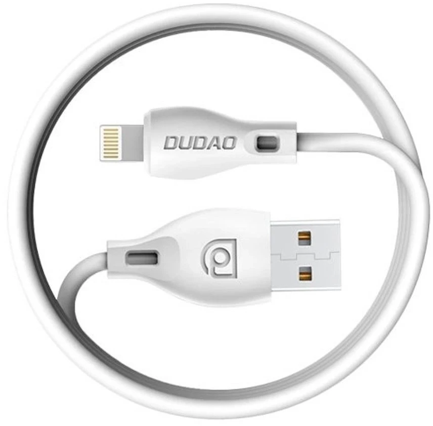Dudao L4M USB-A - MicroUSB 2.4 A Cable 1m - Baltas