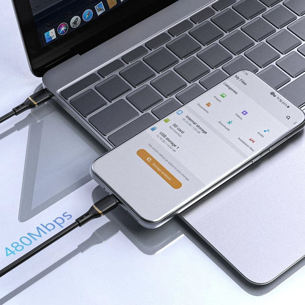 Dudao L25X USB-C - Lightning laidas 1 m 30 W su minkštu silikoniniu apvadu - juodas