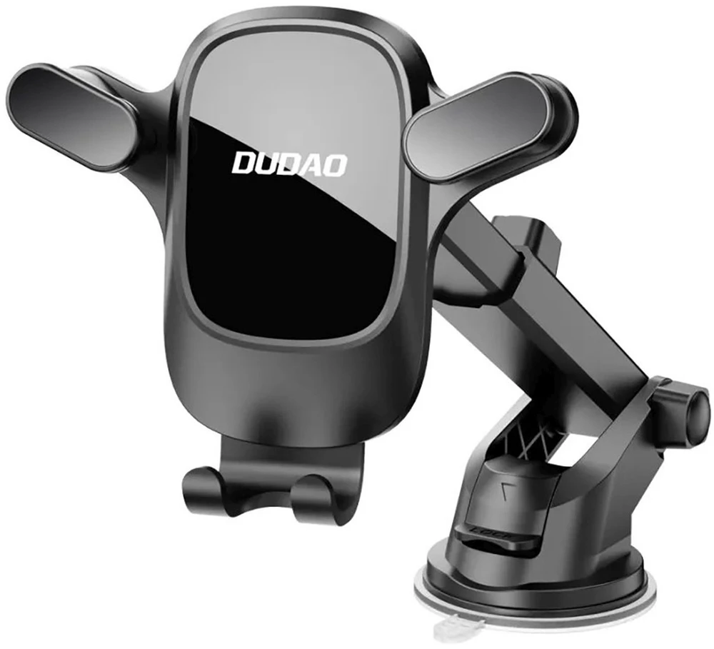 Dudao F5PRO+ automobilio laikiklis su siurbtuku - Juodas