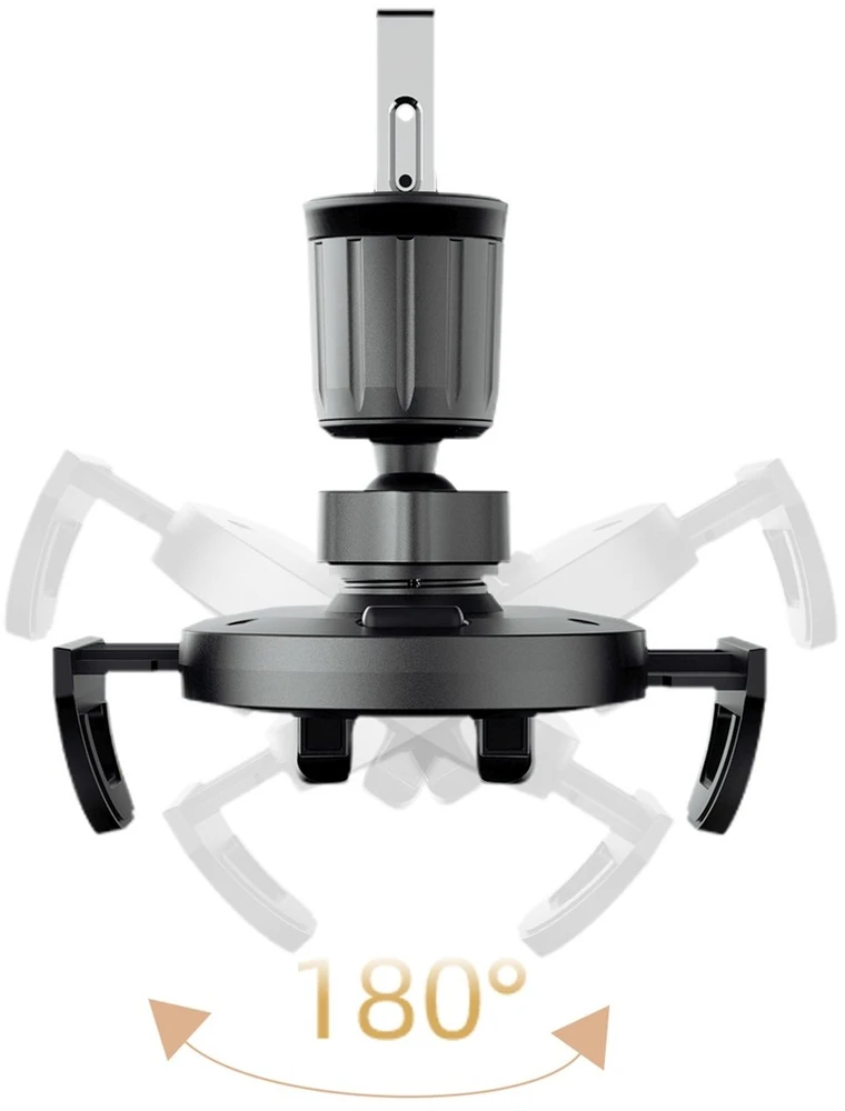Dudao F2+ išmaniojo telefono laikiklis oro išleidimo angai su spaustuku - juodas