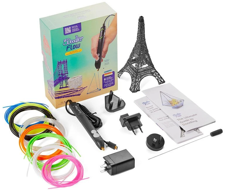 3D rašiklis - 3Doodler FLOW, juodos spalvos
