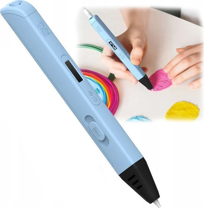3D rašiklis Nulaxy Pažangus 3D rašiklis PEN Artist MyFirst vaikams OLED + šerdys 6x 3 m / Mėlyna / FP8001SA-BE01