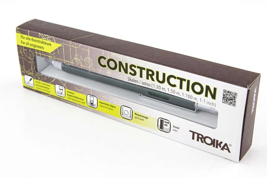 Troika Daugiafunkcis rašiklis TROIKA Construction, titano spalvos