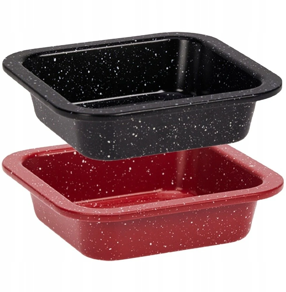 Duka La Cucina Kepimo forma 12x12 cm 2 vnt - Stačiakampis - Tortų forma