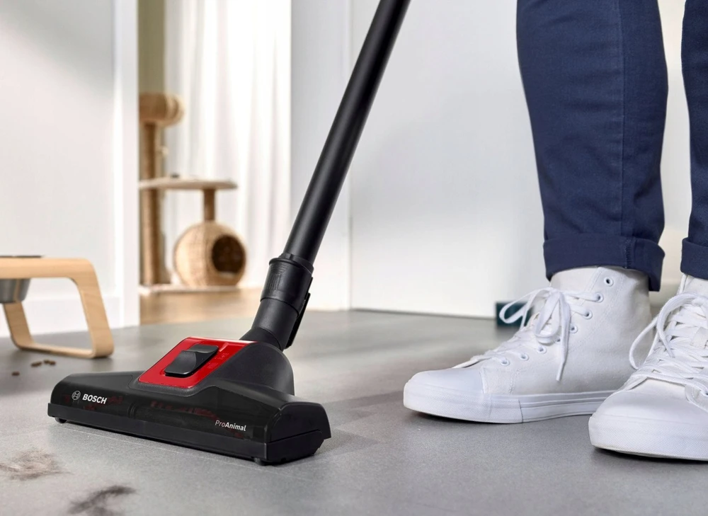 Bosch BGB41PET1 Serija 4, Dulkių siurblys su maišeliu, ProAnimal, Raudona