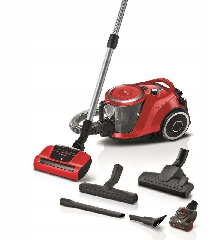 Bosch BGS41PET1 Serija 6, Dulkių siurblys be maišelio, ProAnimal, Raudona