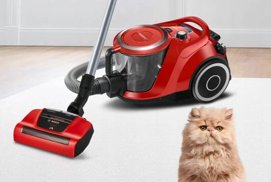 Bosch BGS41PET1 Serija 6, Dulkių siurblys be maišelio, ProAnimal, Raudona