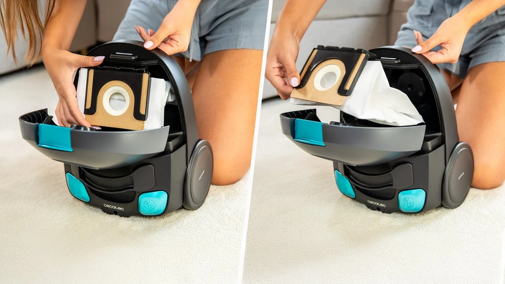 Dulkių siurblys Cecotec Conga Powerbag 2000 Compact Plus tradicinis dulkių siurblys su maišeliu