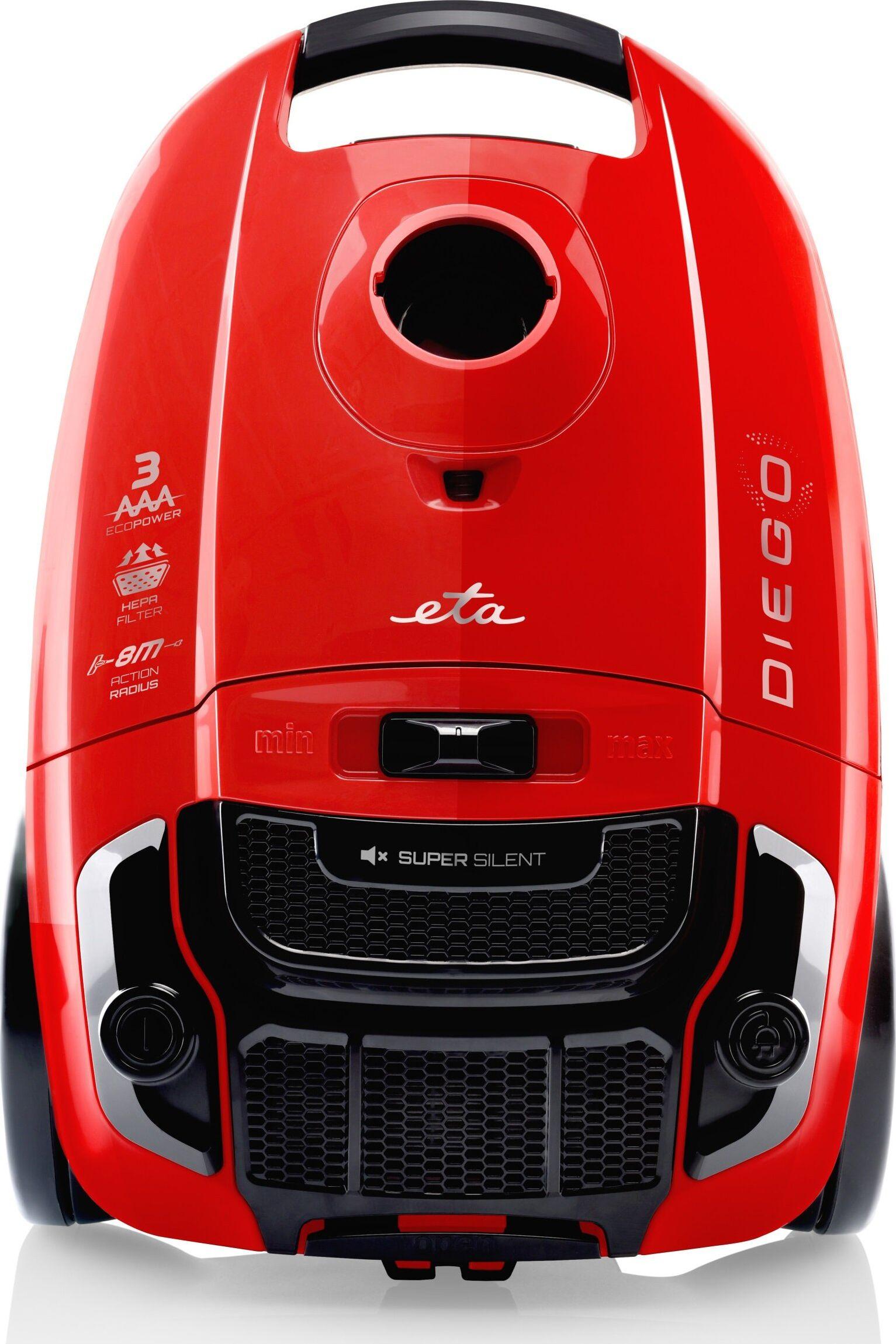 ETA | Dulkių siurblys | Diego ETA352190000 | Supakuotas | Galia 800 W | Dulkių talpa 3 L | Raudona