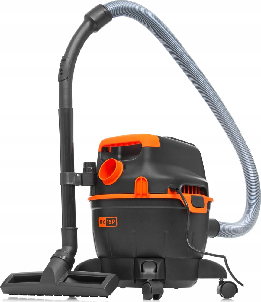 Black & Decker Juodas & Decker Dulkių siurblys WET/DRY BXVC15PE Su maišeliu, Galia 1200 W, Dulkių talpa 15 L, Juodas/Oranžinis