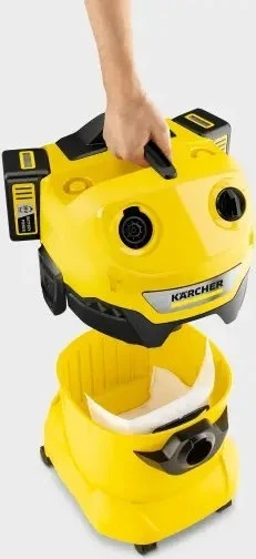 Kärcher Akumuliatorinis drėgno sauso valymo siurblys WD 4-18 Dual Battery Set | 1.628-601.0
