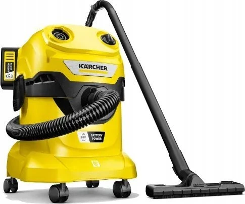 Kärcher Akumuliatorinis drėgno sauso valymo siurblys WD 4-18 Dual Battery Set | 1.628-601.0