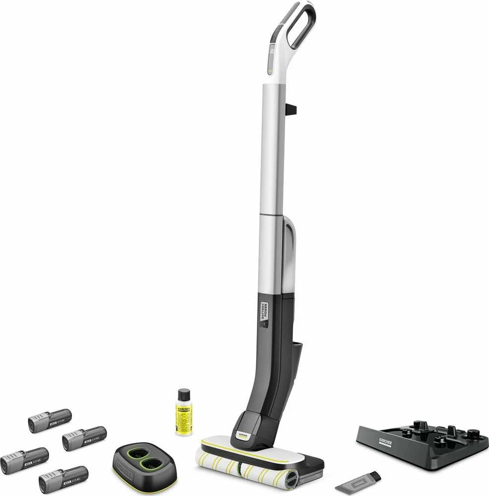 Dulkių siurblys - grindų plovimo mašina Karcher FC 4-4 BATTERY SET 4B DUO