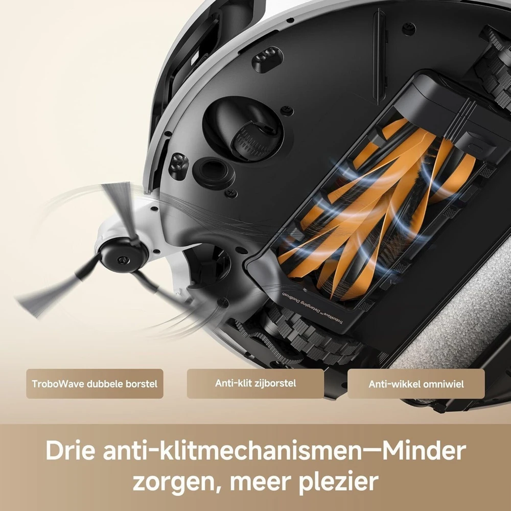 Dulkių Siurblys - Mova Z60 Ultra Roller 26,000 Pa Siurbimo Galia, 4L Vandens Talpa, Balta
