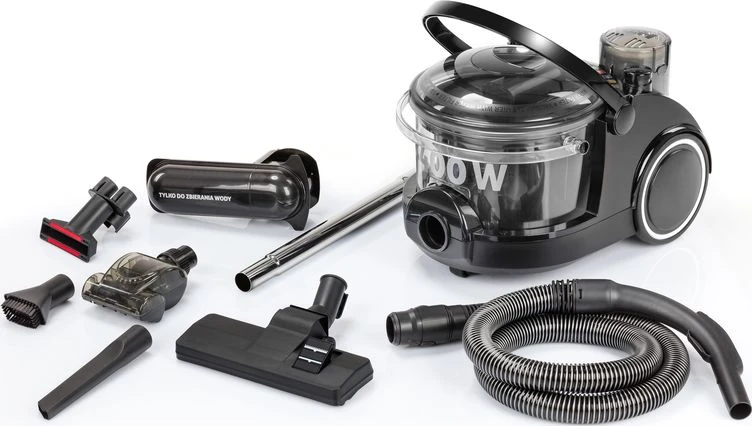 Dulkių siurblys su vandens filtru MPM Bora MOD-47, Juodos spalvos